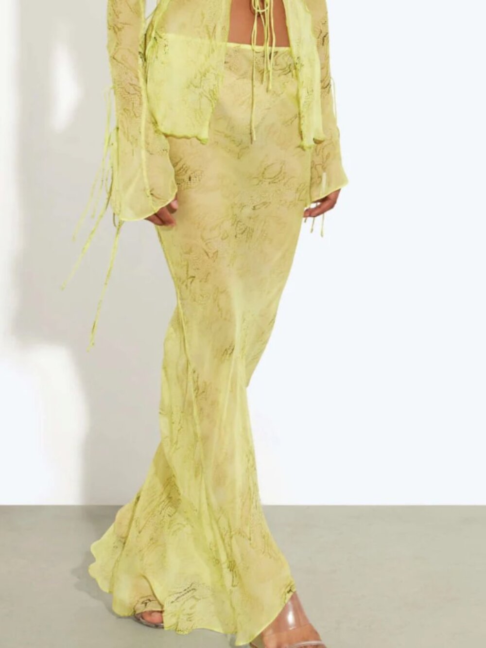 Rat & Boa Cobra Skirt - Lime